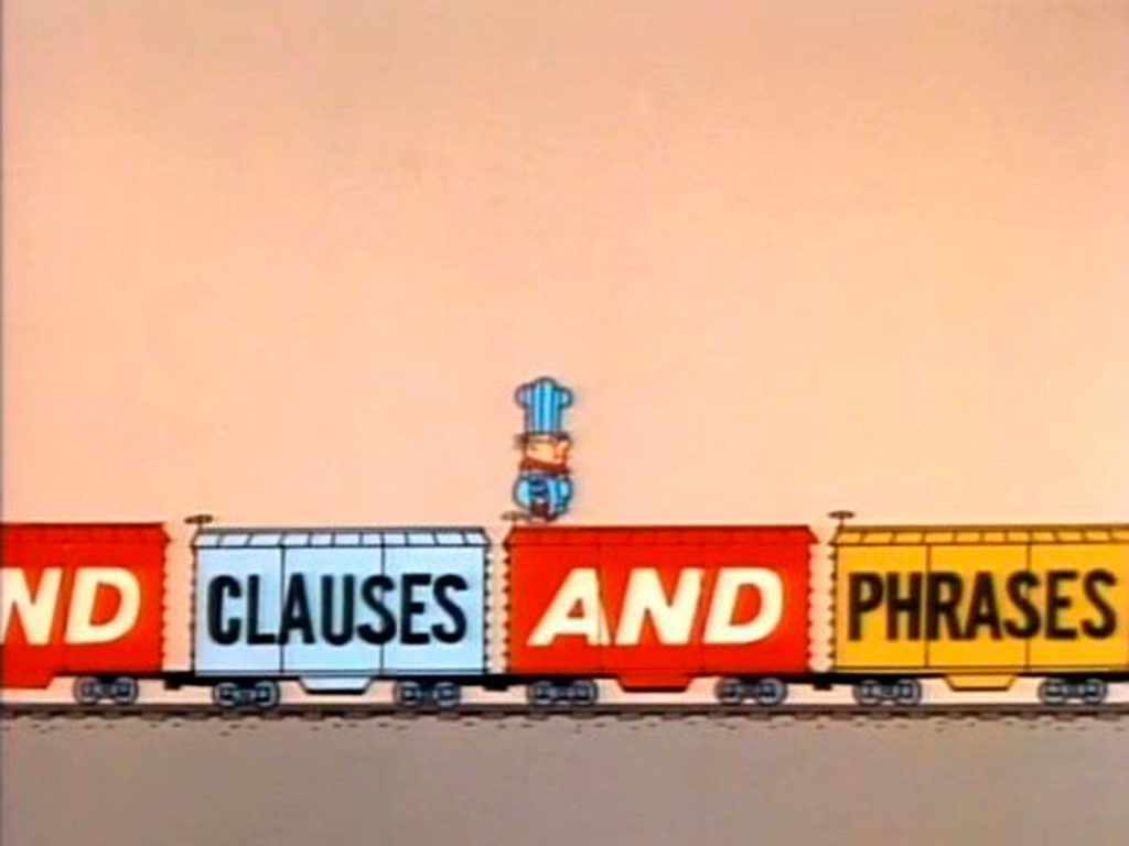 A scene from the song “Conjunction Junction” in an episode from “Schoolhouse Rock!” Jack Sheldon, who provided the iconic voice from much of the show, has died. He was 88. (ABC)
