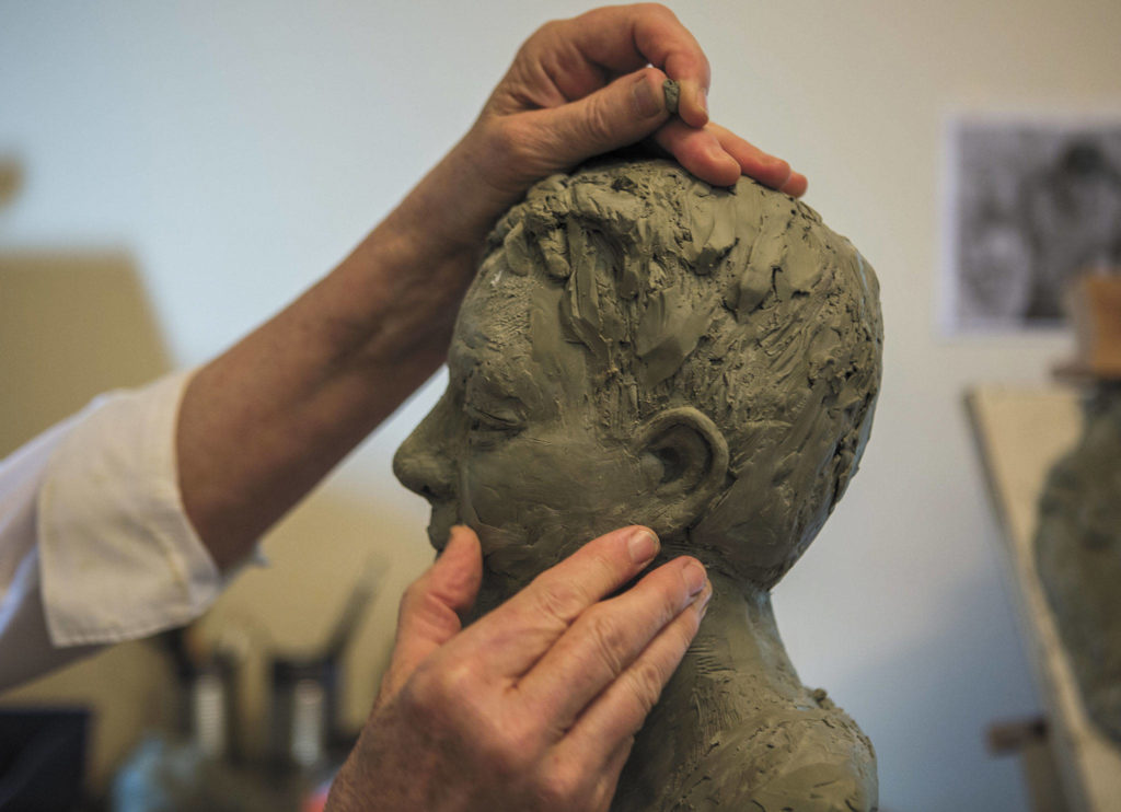 Judeth Davis has been an artist her entire life, and a sculptor for more than 20 years. (Olivia Vanni / The Herald)

