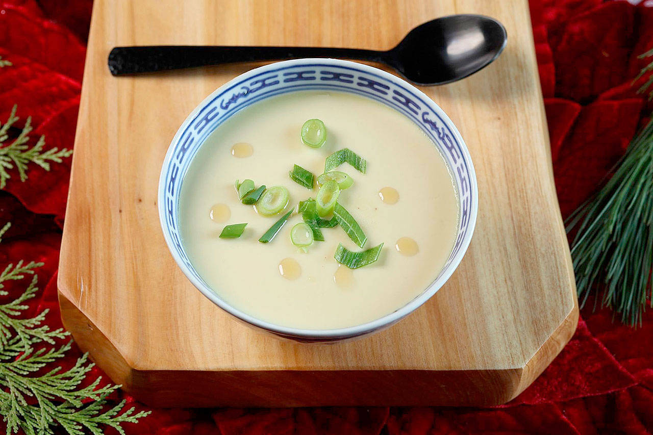 Popular in both China and Japan, these easy steamed eggs are soothing for a tricky tummy and restorative on a wintry night. (Abel Uribe / Chicago Tribune)