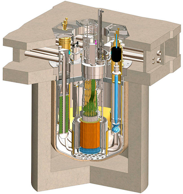 A diagram of TerraPower’s planned Traveling Wave Reactor (TerraPower)