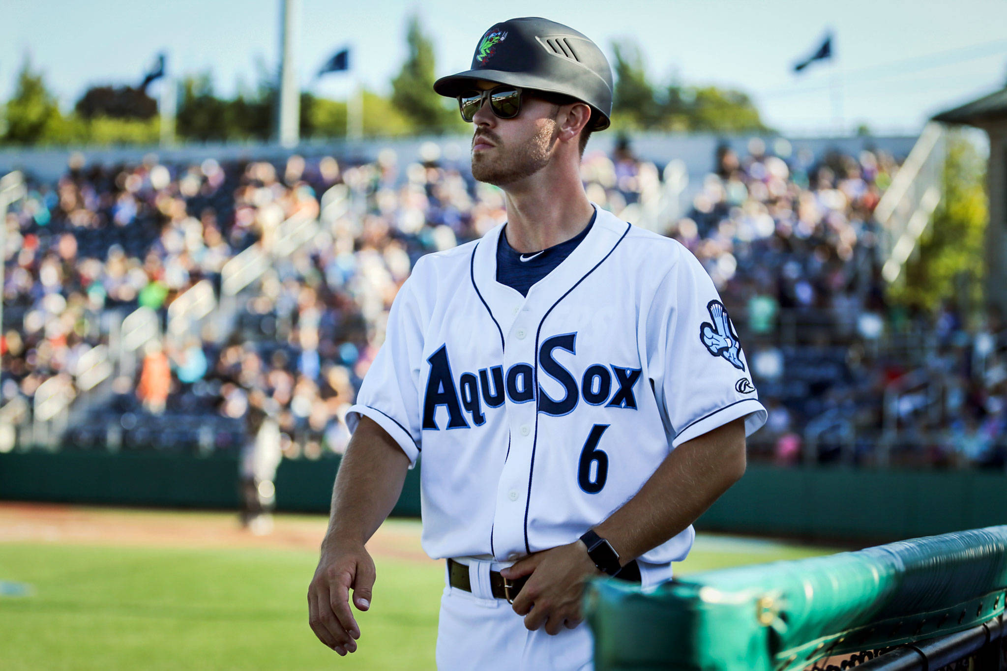 Louis Boyd is returning for his second season as manager of the Everett AquaSox. (Kevin Clark / The Herald)