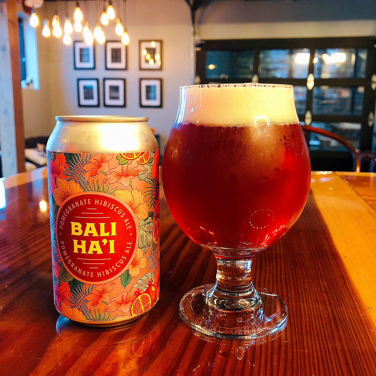 Bali Ha’i is Scuttlebutt’s newest offering, a pomegranate and hibiscus fruit beer. (Aaron Swaney)