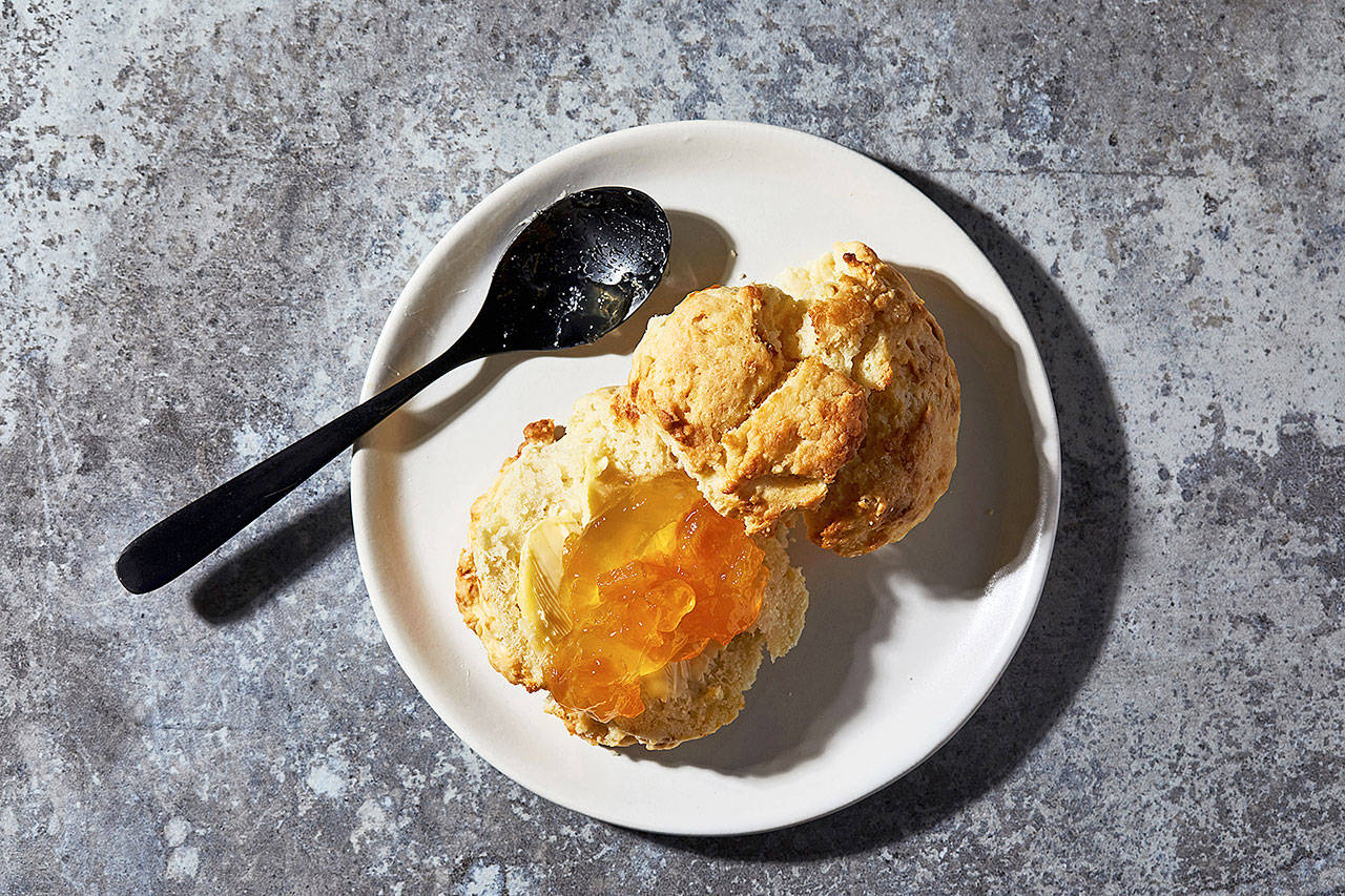 Got a surplus of heavy cream? Make drop cream biscuits. (Stacy Zarin Goldberg / The Washington Post)