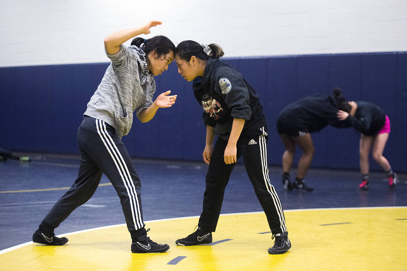 Everett High girls wrestling has remarkable global diversity