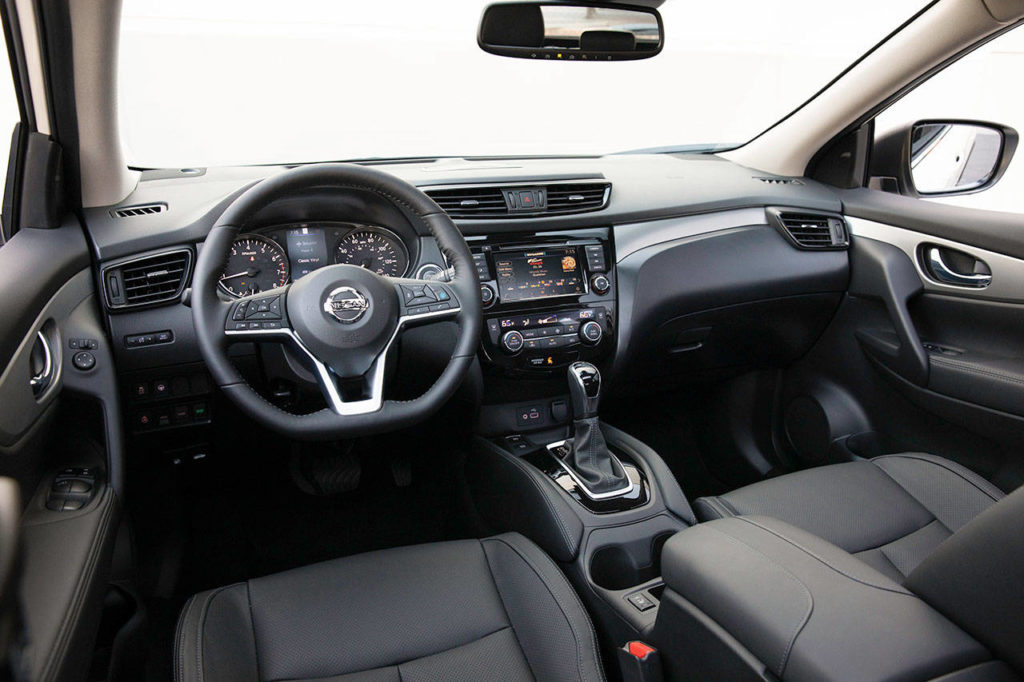 Front seats in the 2020 Nissan Rogue Sport compact crossover are exceptionally comfortable. (Manufacturer photo)
