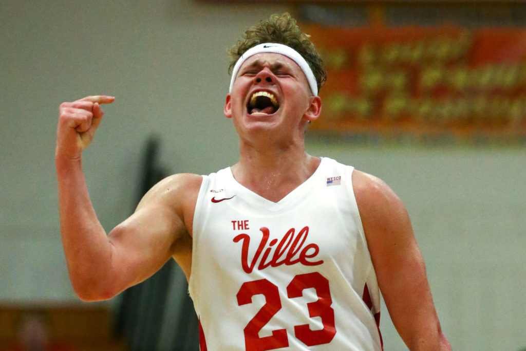 Marysville Pilchuck beat visiting Marysville Getchell, 61-57, on Friday evening at Marysville Pilchuck High School. (Kevin Clark / The Herald)
