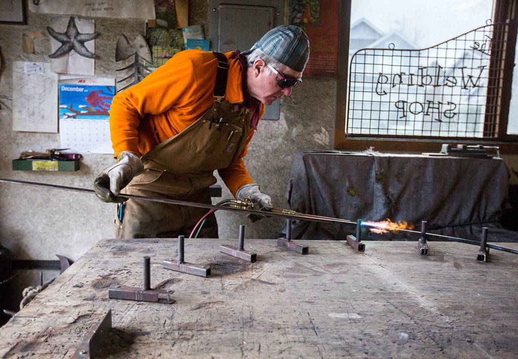 Olivia Vanni / The Herald
Tom Williams learned his fabrication skills some 50 years ago in the U.S. Navy.
