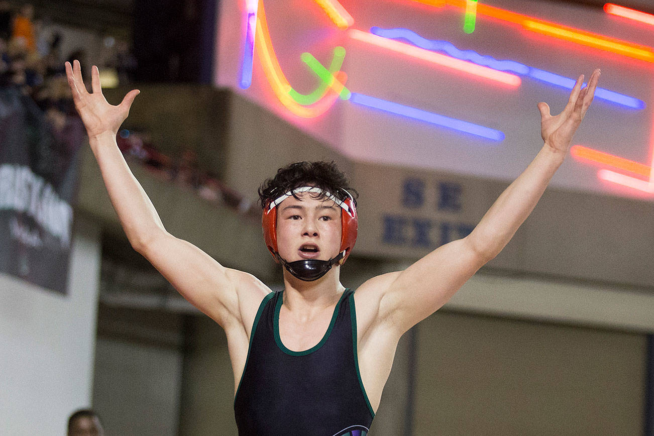 Edmonds-Woodway’s Rapelje wins 1st 3A state wrestling title