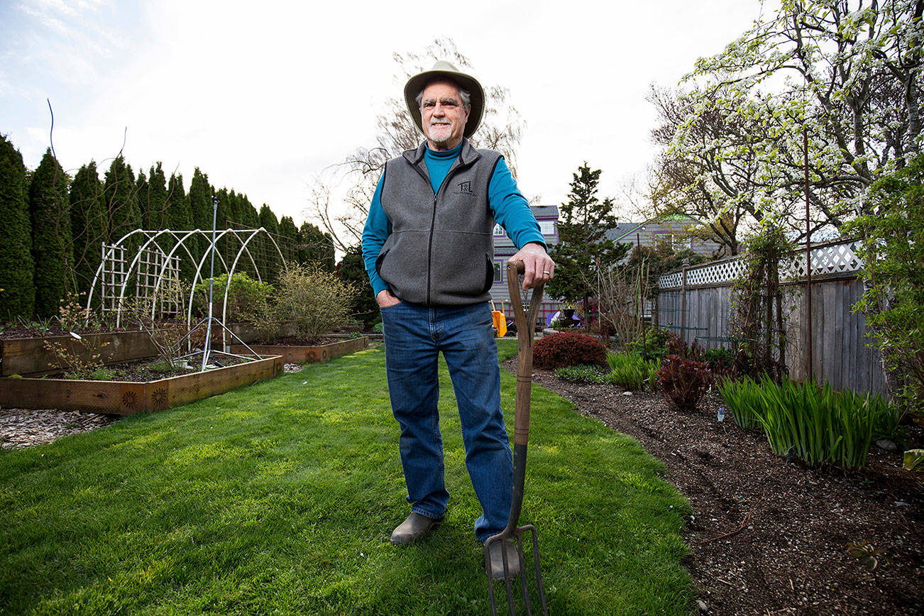 A spring in their step and gardening gloves on their hands