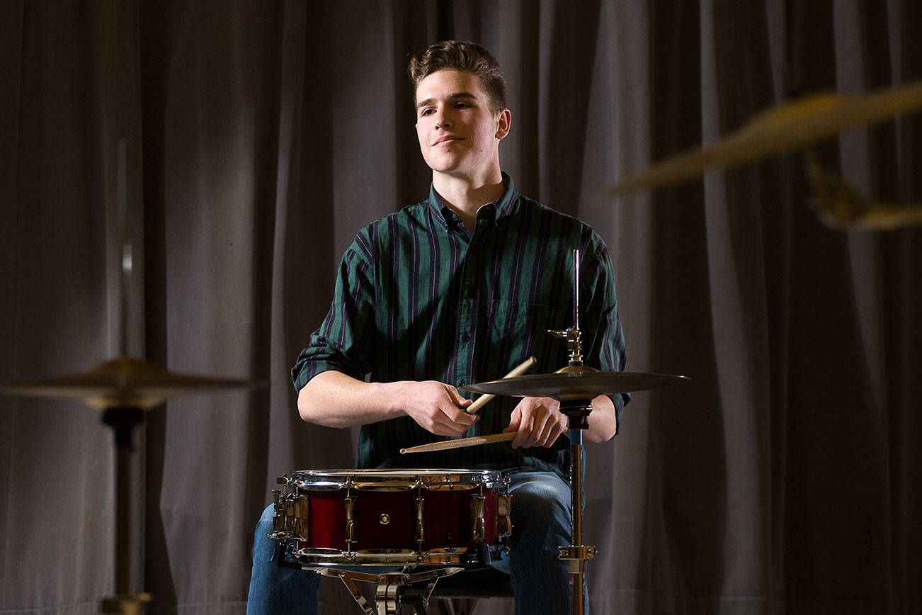 Mountlake Terrace senior marches to the beat of his own drum