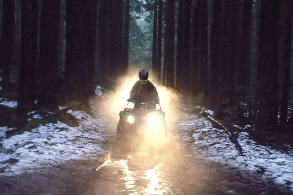 Chinook ATV Expeditions’ tours last around four hours and gain 3,500 feet in elevation. Riders need not have any off-road experience. (Kevin Clark / The Herald)

