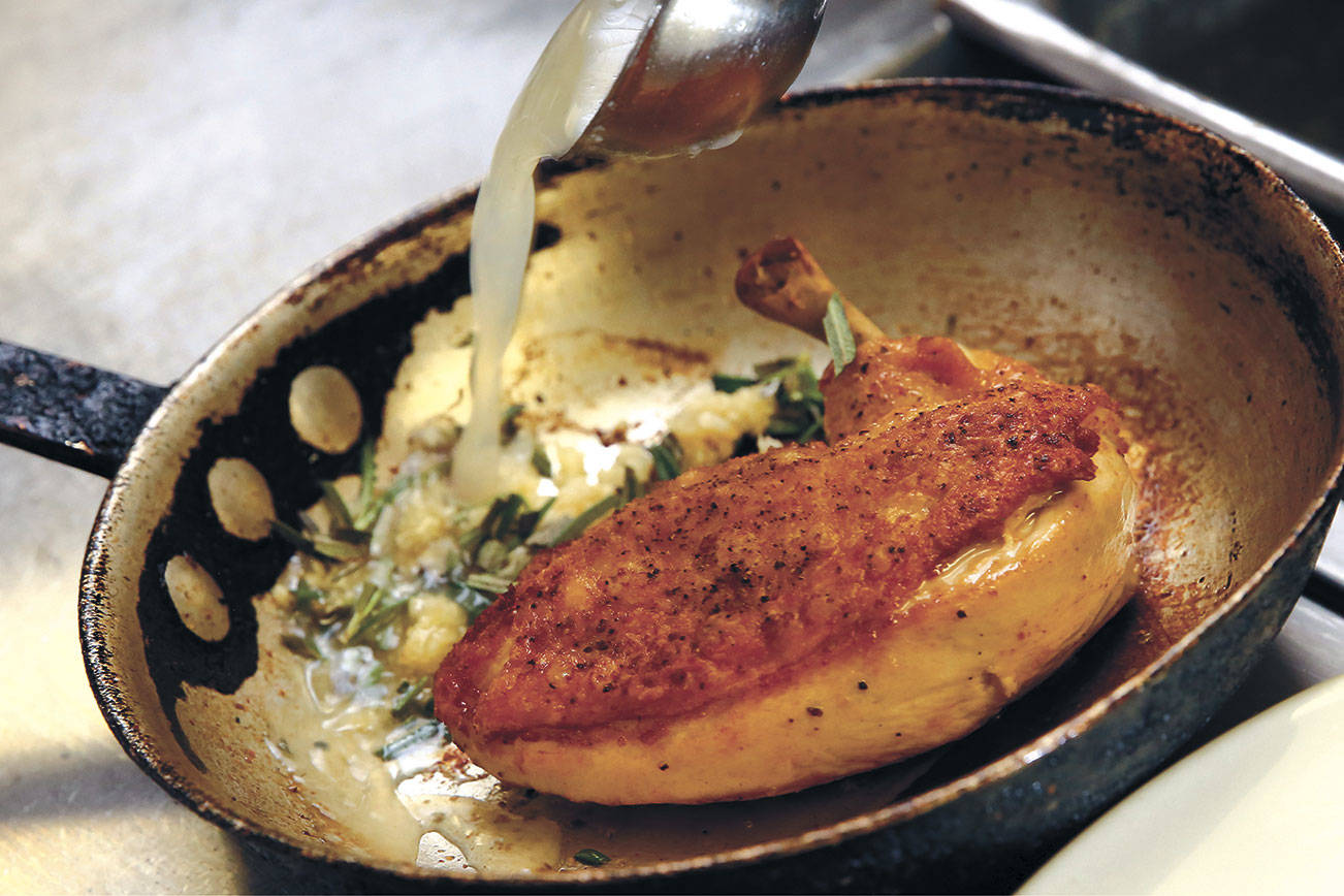 Russell’s pan-seared chicken breast soars thanks to ‘frenching’