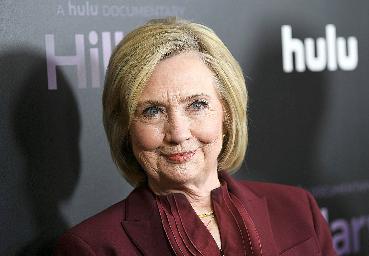 Former secretary of state Hillary Clinton attends the premiere of the Hulu documentary “Hillary” at the DGA New York Theater on March 4 in New York. (Associated Press)