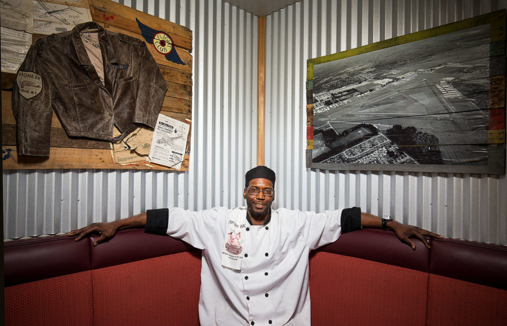 Alabama native LeeWay Morris is the executive chef at Ellie’s at the Airport in Arlington. (Andy Bronson / The Herald)
