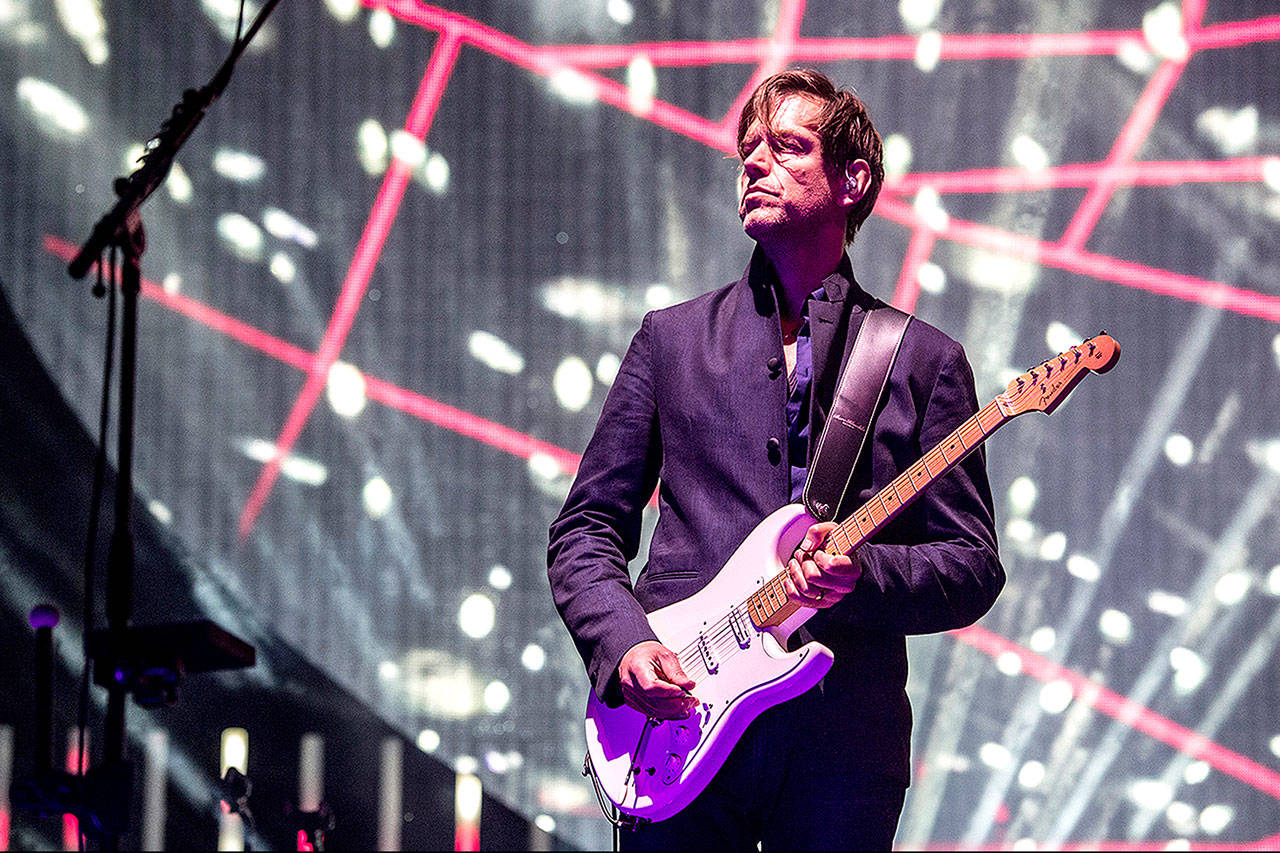 Ed O’Brien of Radiohead is one of the headliners at this year’s Summer Meltdown. The annual music festival takes place Aug. 6-9 at Darrington Bluegrass Music Park. (Associated Press file)