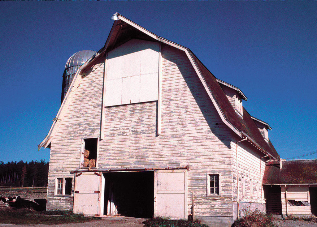 The P.O. Ajax barn was built around 1942. (Gerald Magelssen)

