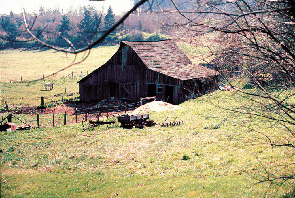 The Martin Mellum barn was built about 1910. (Gerald Magelssen)
