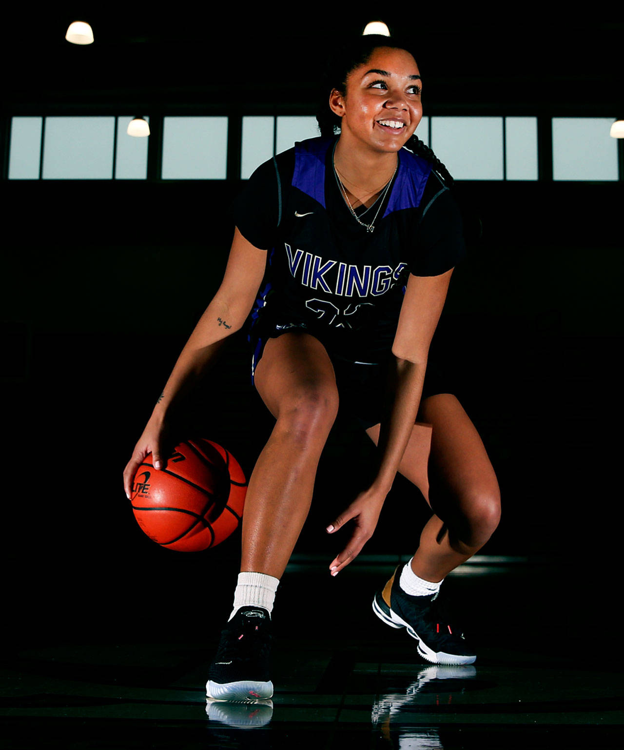 Basket ball store girl