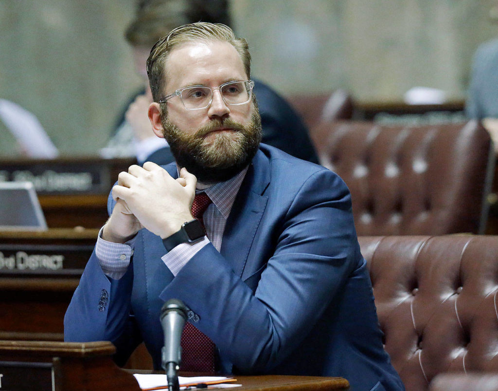 Senator Marko Liias, D-Mukilteo, seen here in 2017, said he is “seriously thinking” about running for Lt. Governor. (AP Photo/Ted S. Warren)
