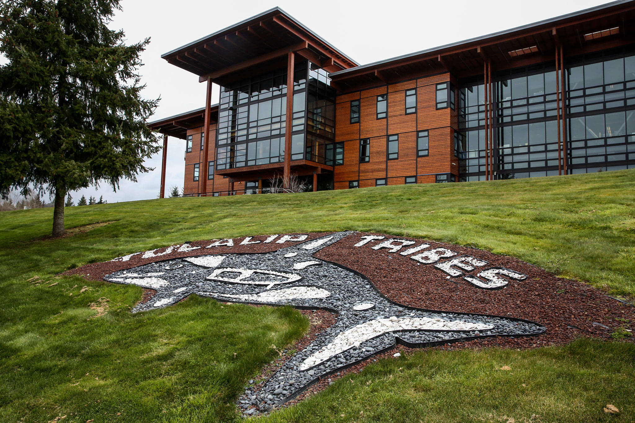 The Tulalip Tribes joined state and local leaders in calling on residents to stay home when not performing certain essential activities. Six tribal members have tested positive for COVID-19, including a tribal elder who died of the disease, according to the tribes. (Kevin Clark / The Herald)