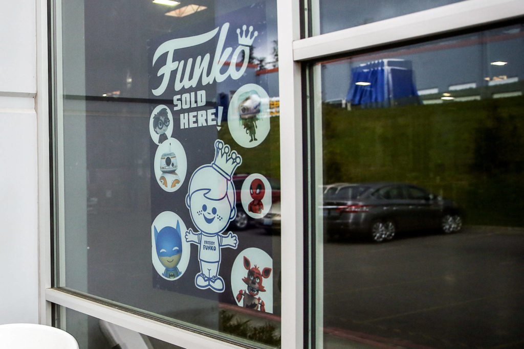 The Funko warehouse in Everett on Thursday. (Kevin Clark / The Herald)
