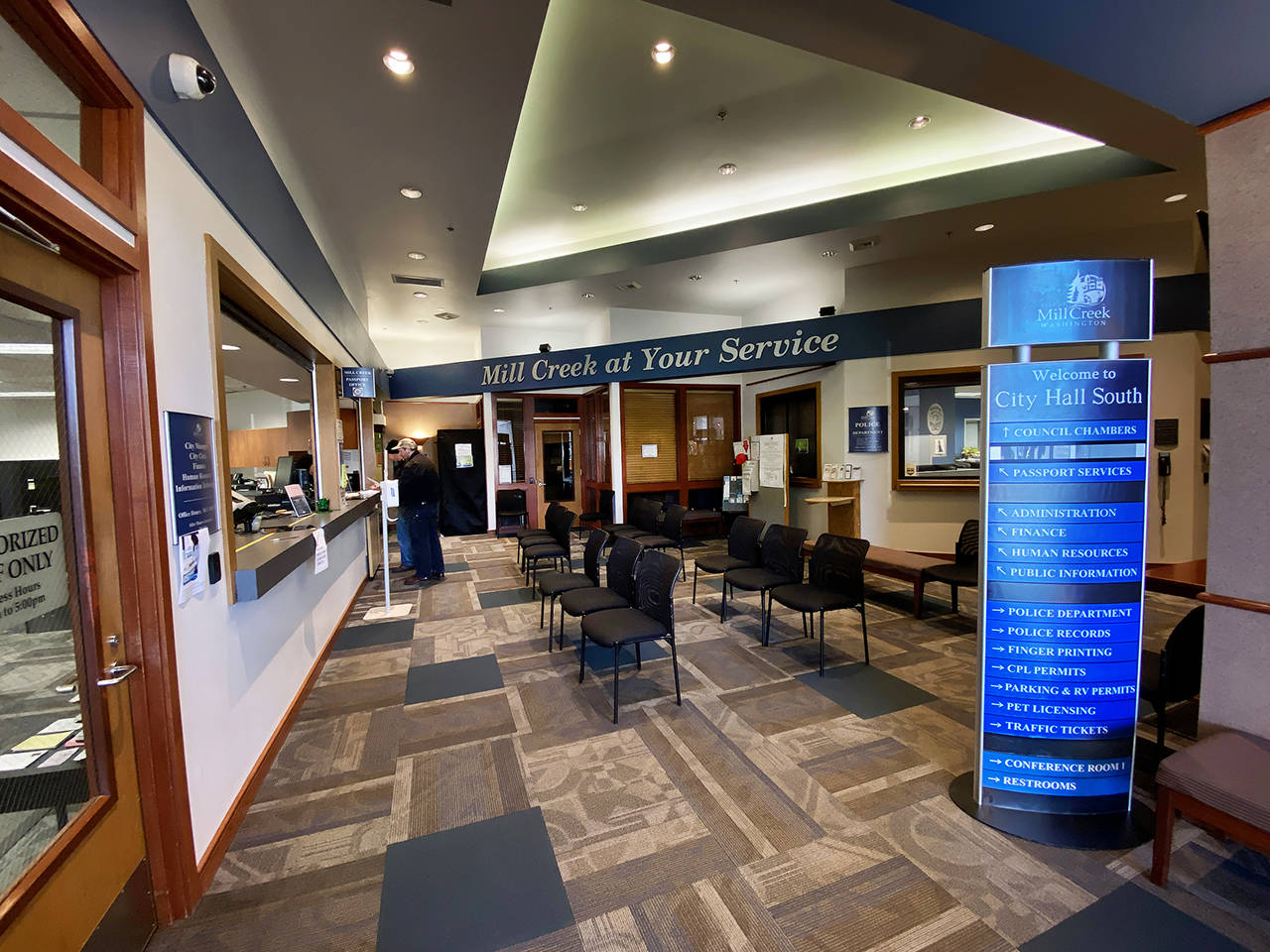 The City of Mill Creek has evaluated allegations of misconduct by Police Chief Greg Elwin and decided there was “sufficient” basis for a formal investigation, according to a letter from the Mill Creek Police Officer’s Guild. (Sue Misao / The Herald)