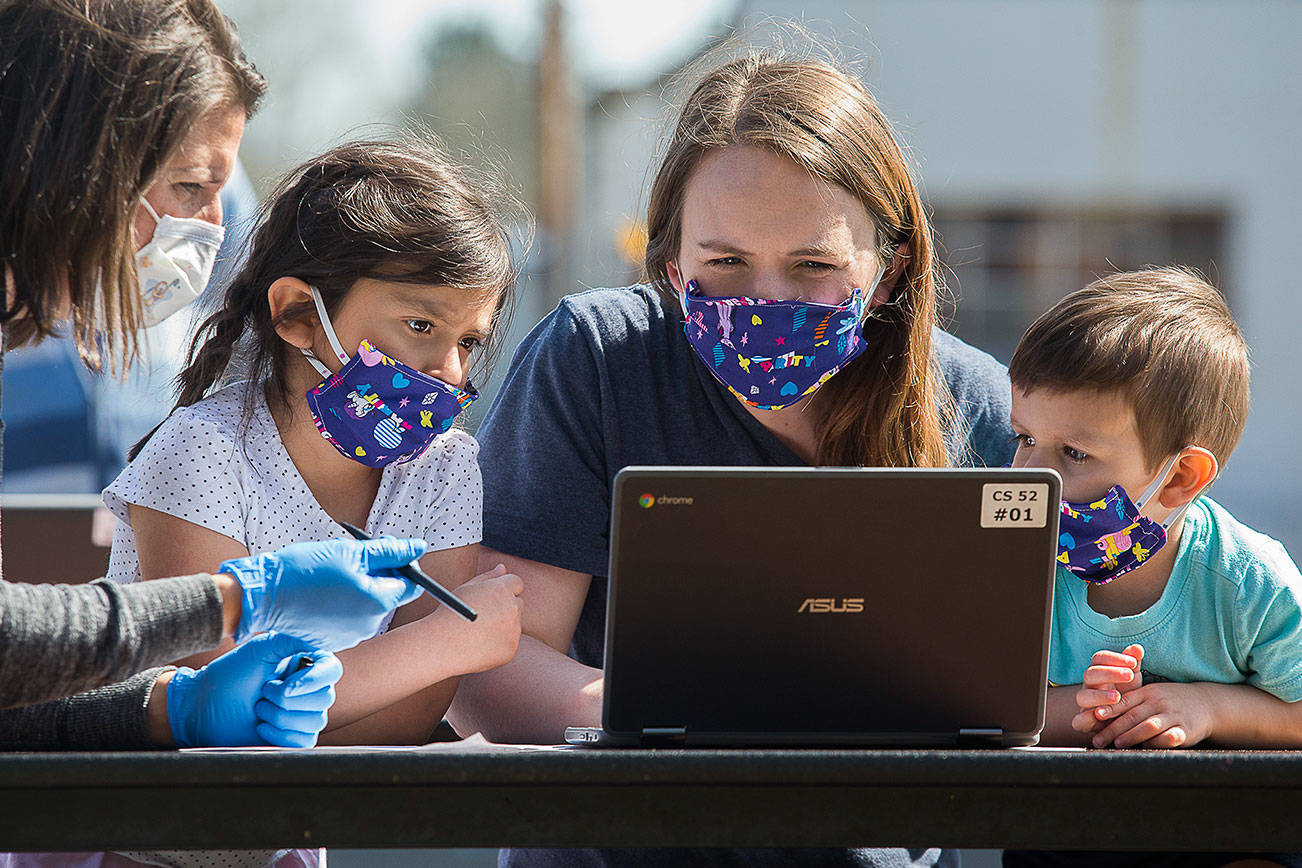 In sudden shift to digital school, Monroe kids get laptops