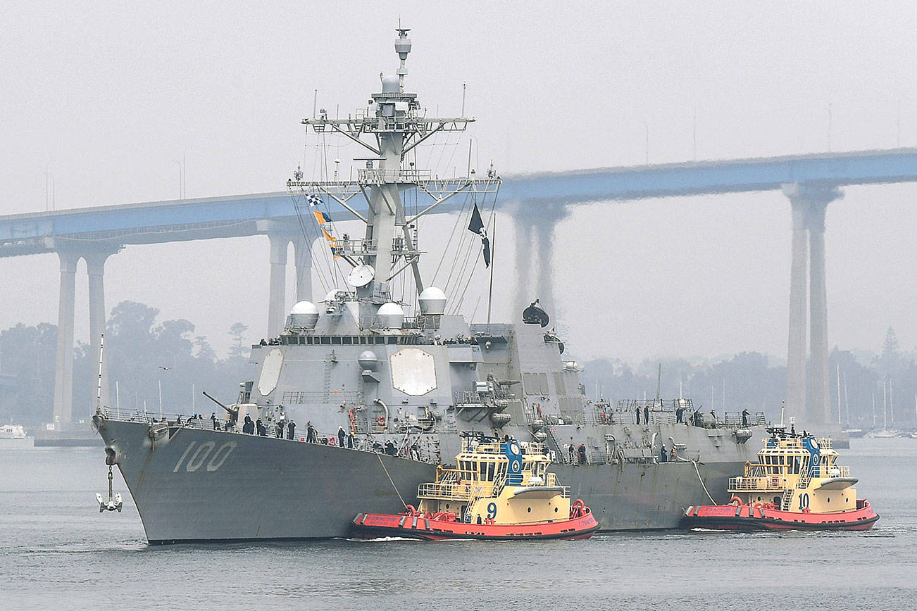 Everett-based destroyer docks in San Diego after outbreak