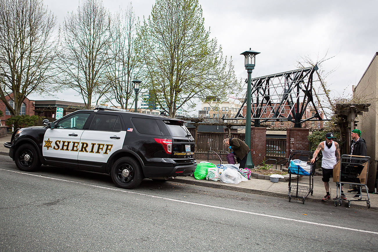 Homeless people, tents cleared at Everett park, memorial