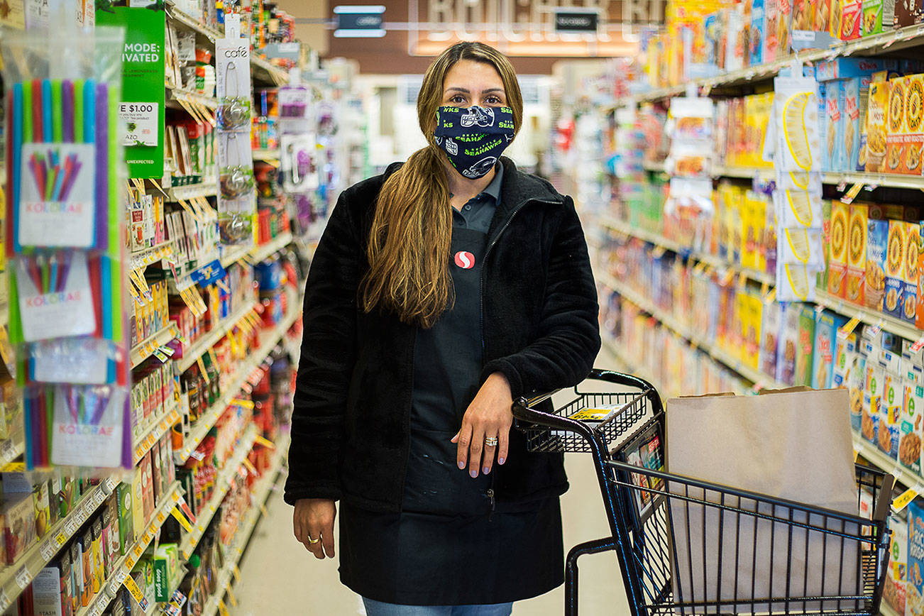 The pandemic’s other front line: Any grocery store’s aisles