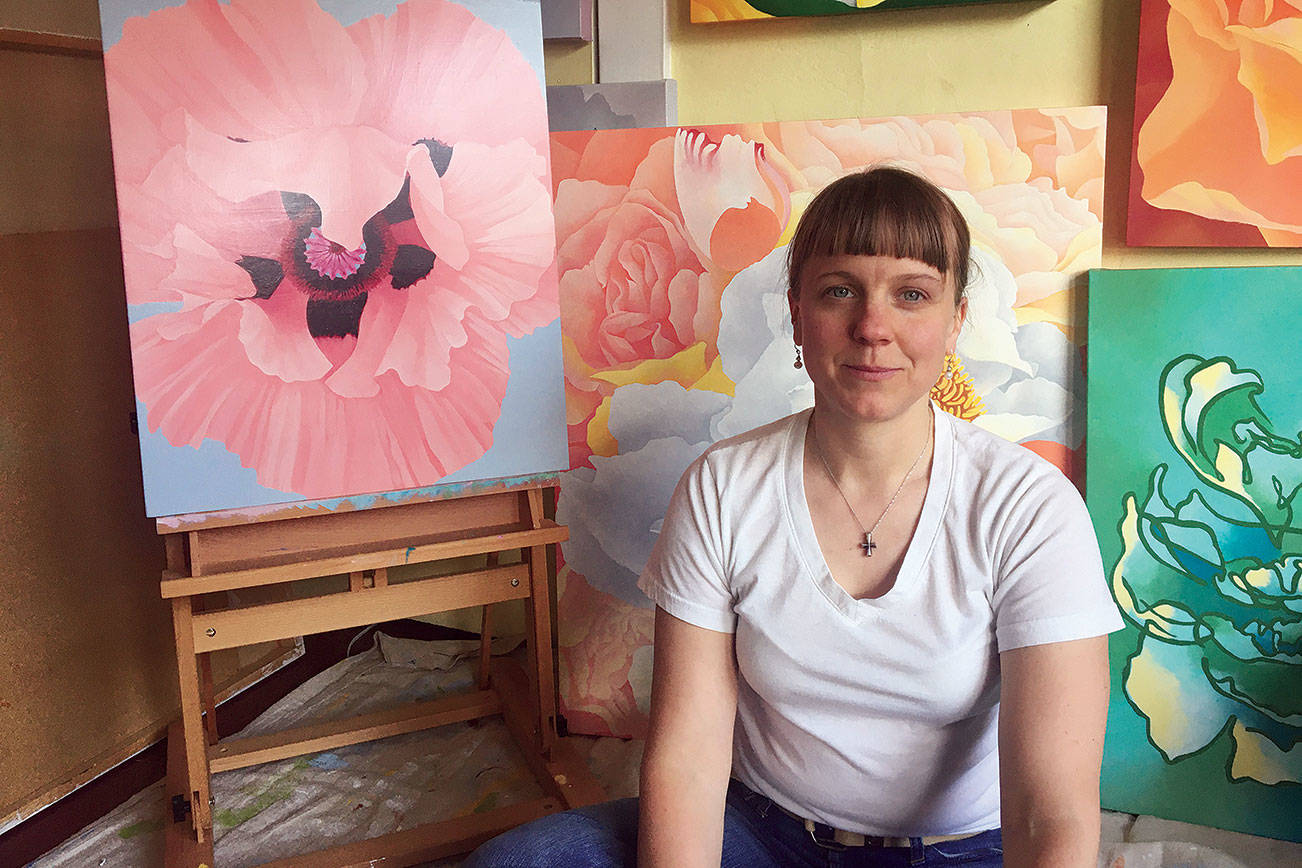 This Everett artist finds strength in flower power