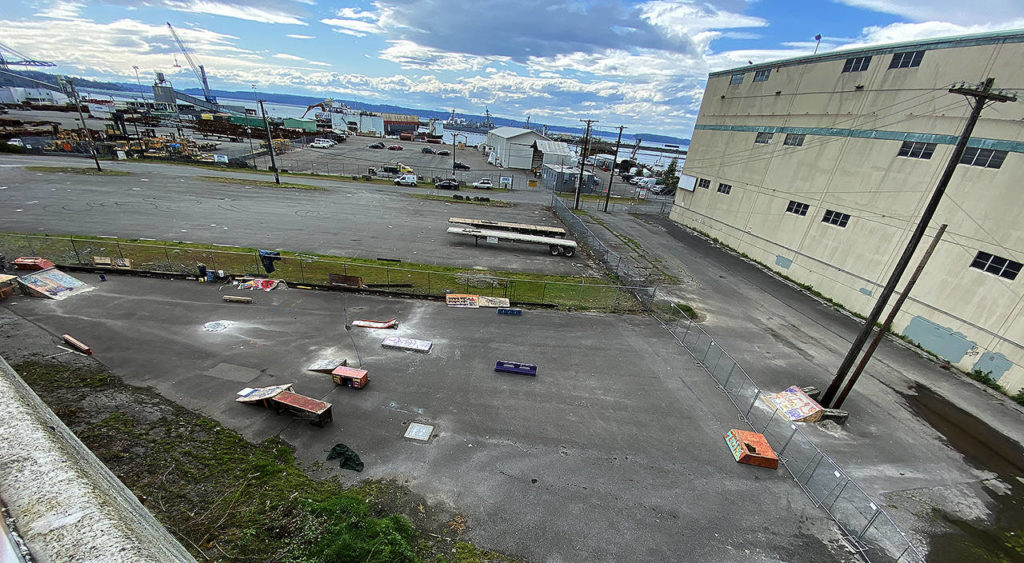Saddest-looking skate park in the world. (Sue Misao / The Herald)
