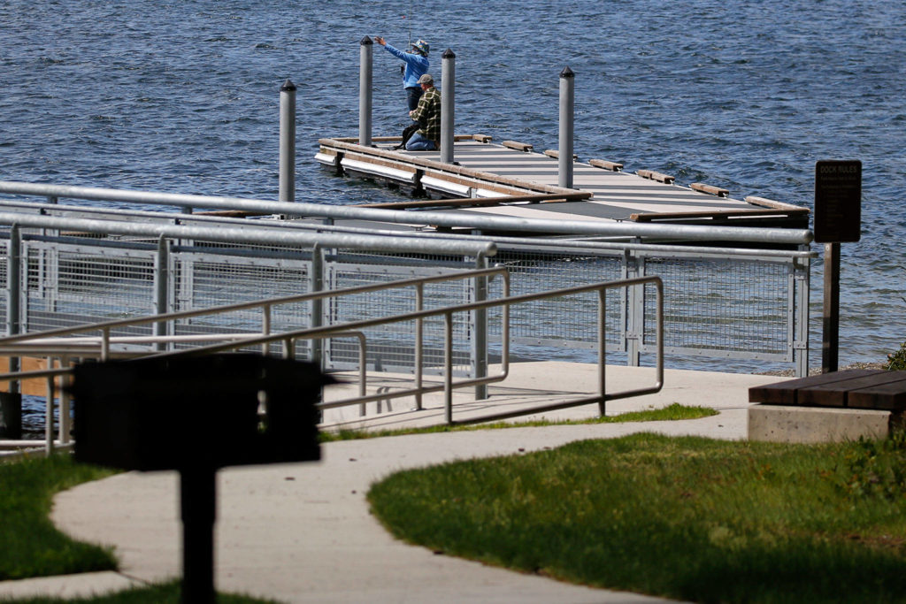 Wenberg County Park, on the shores of Lake Goodwin in Stanwood, was renovated in 2018. (Kevin Clark / The Herald)
