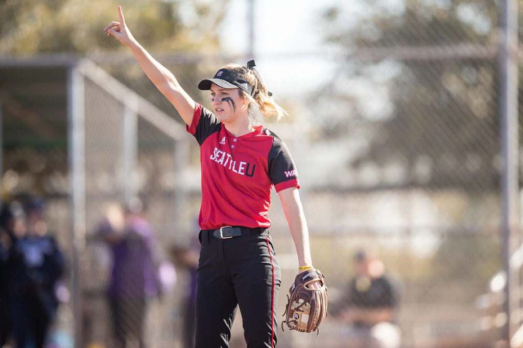Seattle University softball player Alyson Matriotti, an Archbishop Murphy High School graduate. (Seattle University photo)
