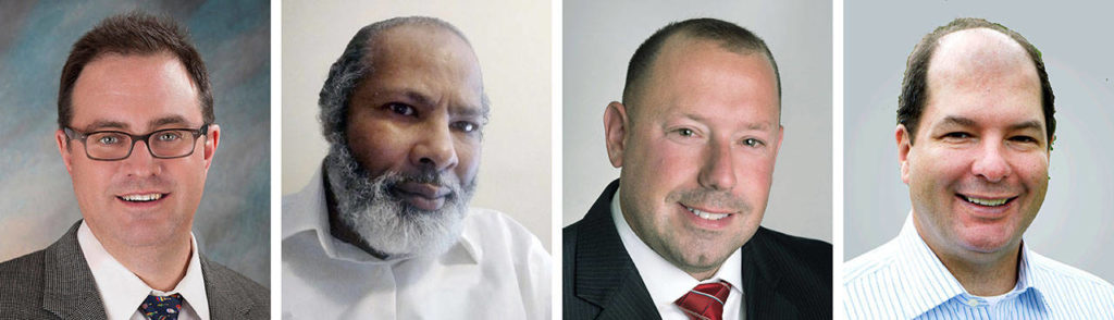Candidates for Snohomish County Public Utility District Commissioner are (L-R) Sidney (Sid) Logan, Charles Cheshvan Sias, Rob Toyer and Bruce King.

