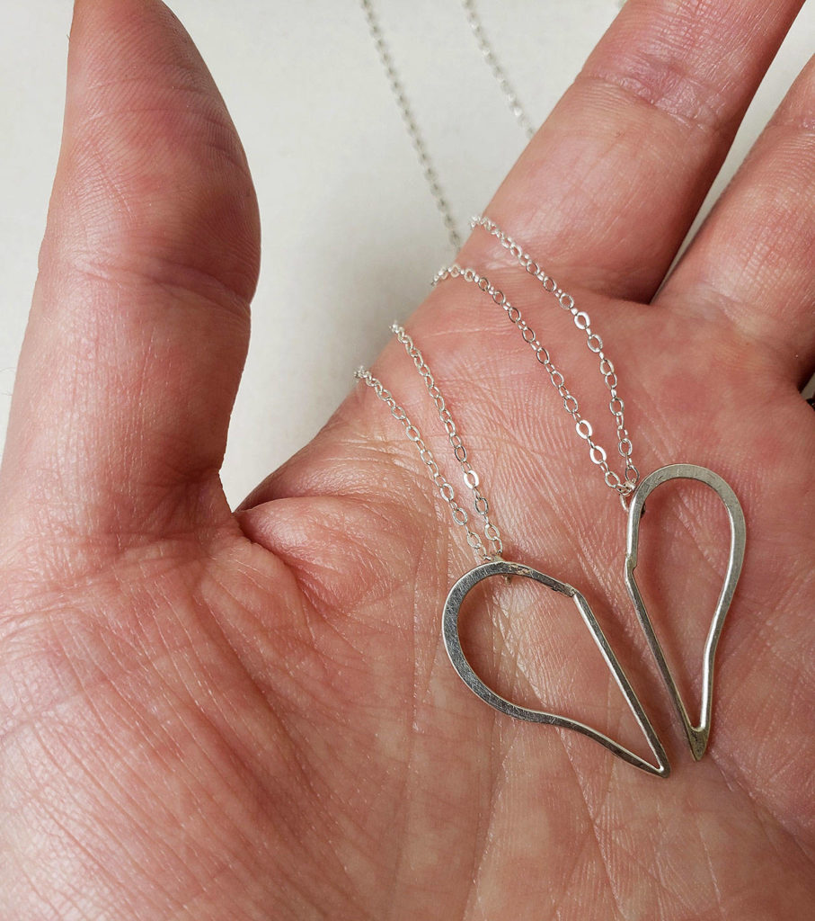 The friendship necklaces are Brauner’s favorite of her Lockdown Love collection. (VERSO)
