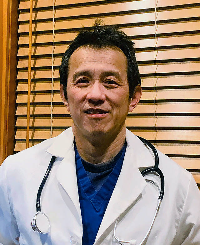 Dr. Ming Lin, an emergency room doctor at PeaceHealth St. Joseph Medical Center in Bellingham. (Dr. Ming Lin via AP)