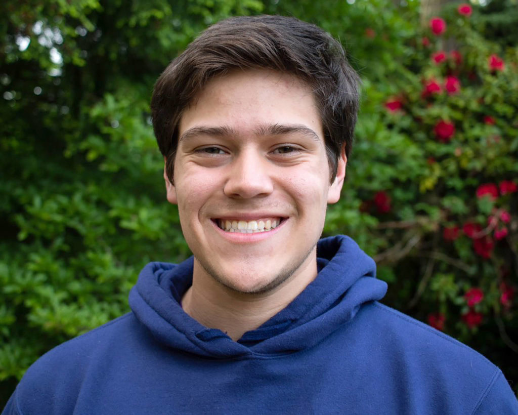 Gabe Lopez, a student at Cascade High School in Everett, took an all-online course load this spring at Everett Community College through the Running Start program.
