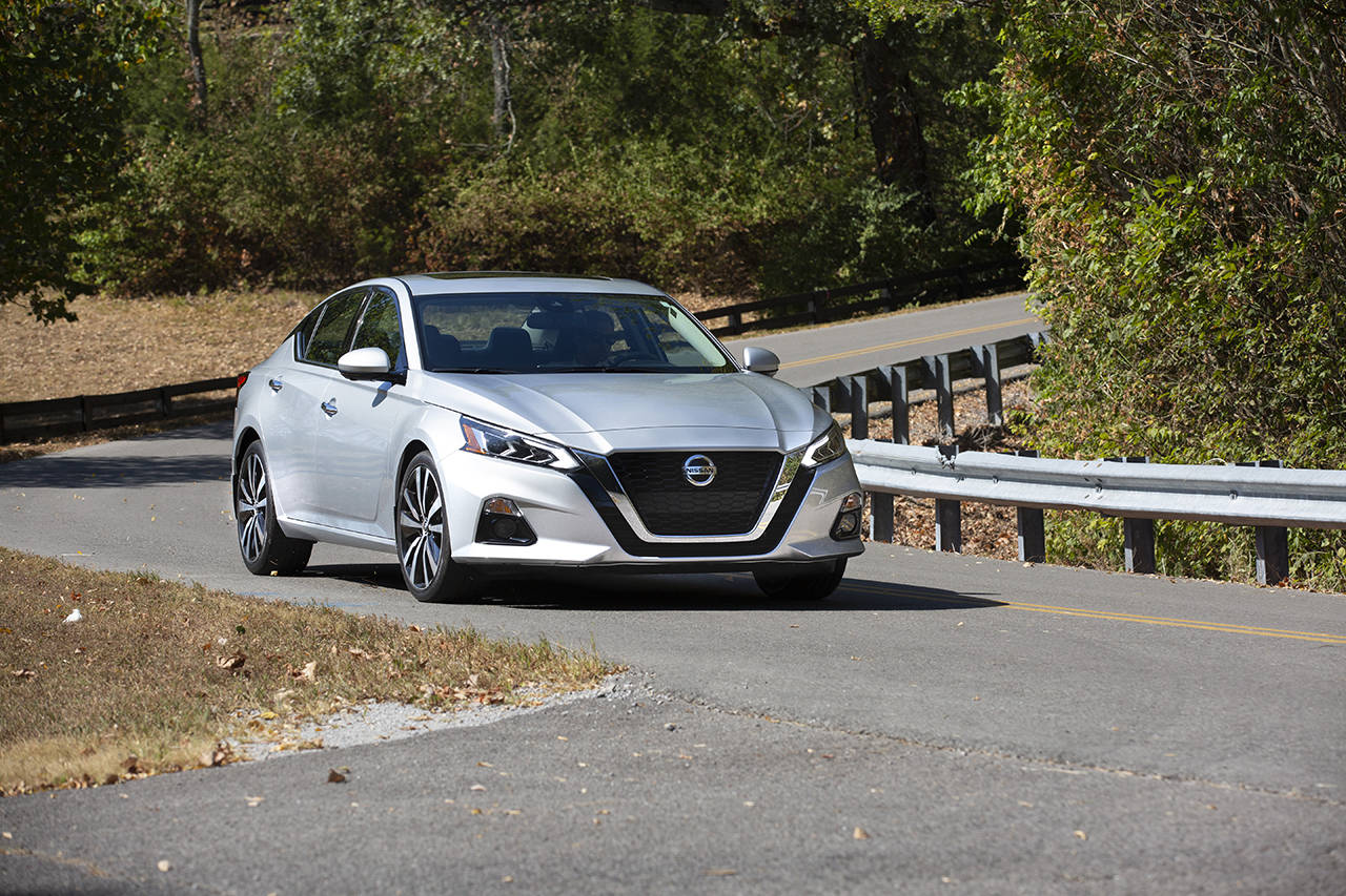 The 2020 Nissan Altima midsize sedan is available with front-wheel or all-wheel drive. (Manufacturer photo)