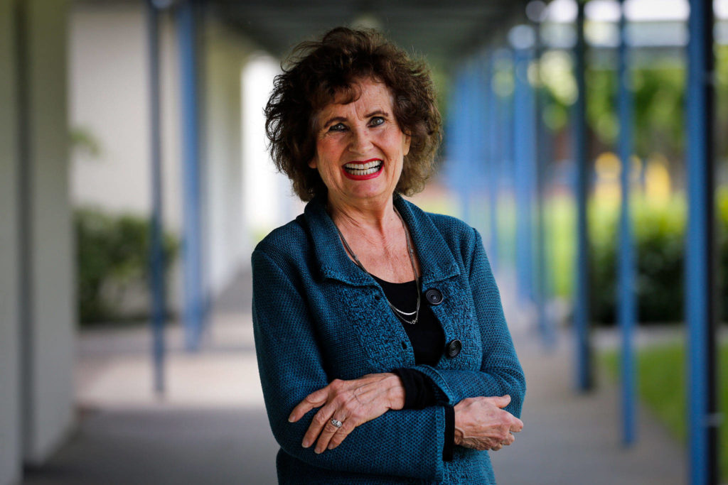 Pamela Bader is retiring after 54 years at the same school, Beverly Elementary in Lynnwood. (Kevin Clark / The Herald)
