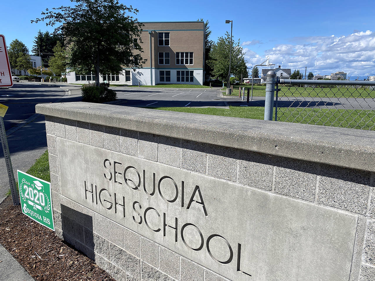 Sequoia High School in Everett. State Superintendent of Public Instruction Chris Reykdal expects students and teachers will return to classrooms this fall. (Sue Misao / The Herald)
