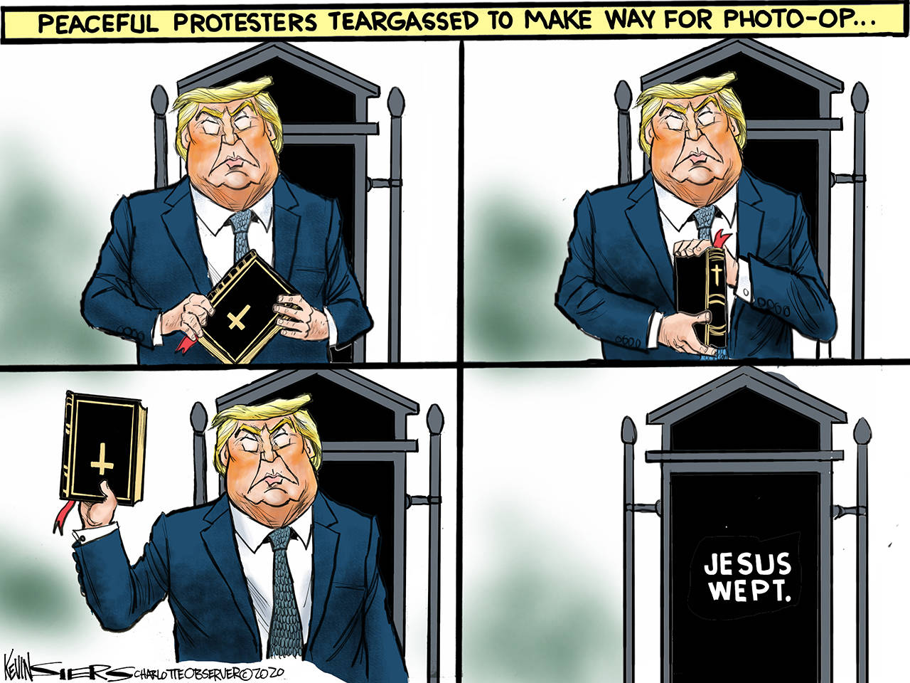 Editorial cartoons for Thursday, June 4