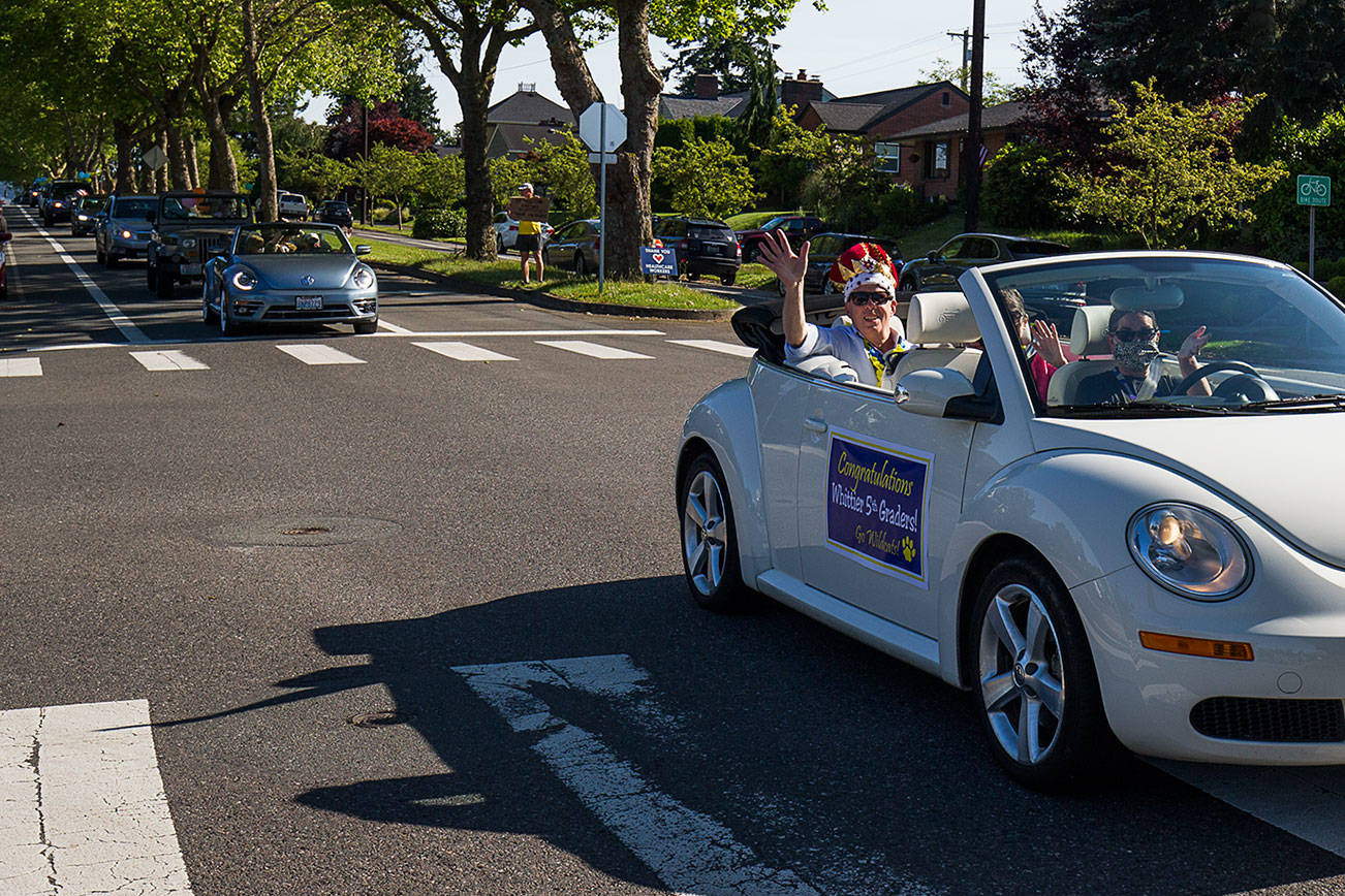 Whittier Elementary’s music man gets royal, rolling send-off