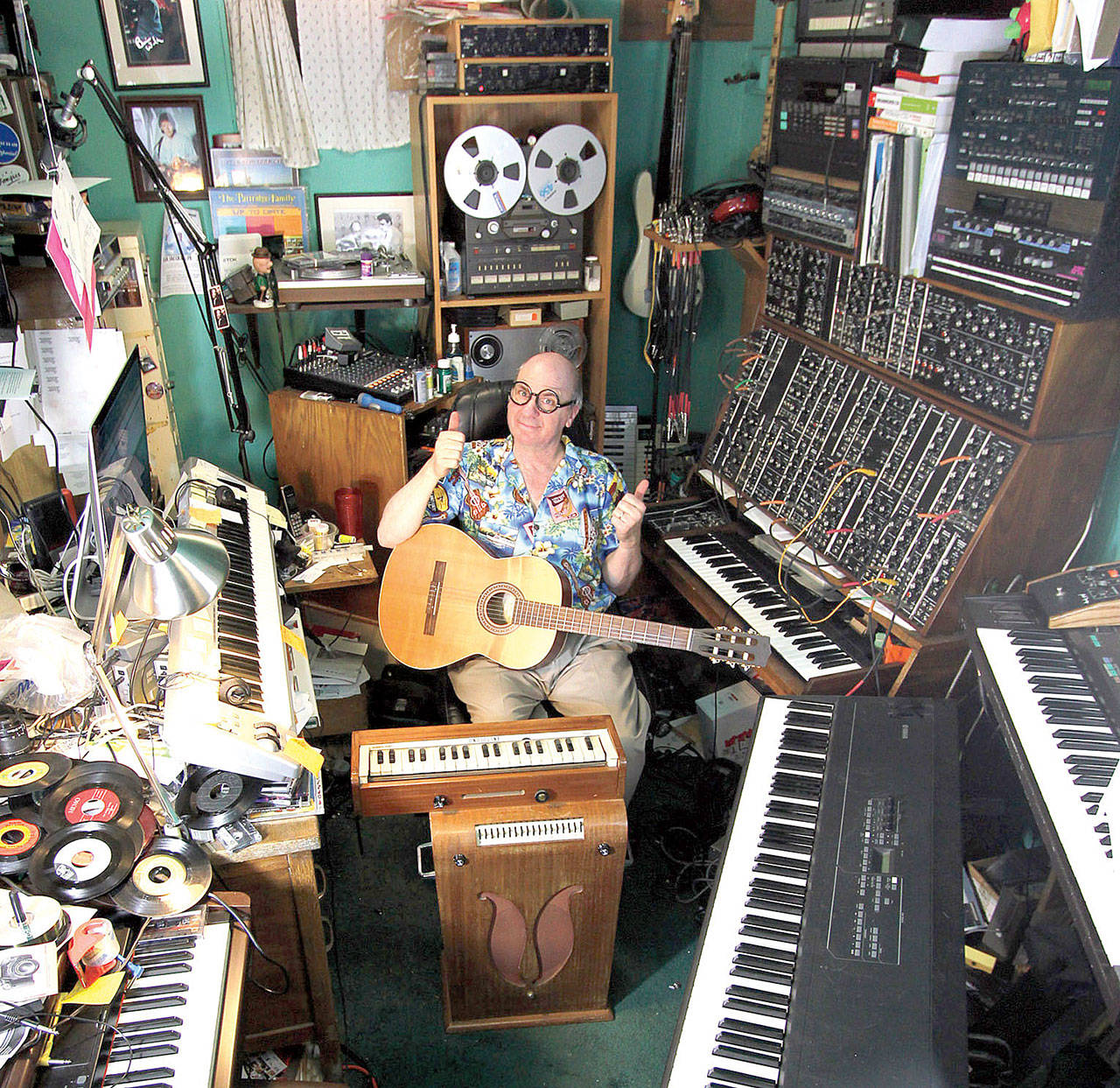 Everett singer-songwriter Dana Countryman records out of his home studio off Colby Avenue. (Dana Countryman)