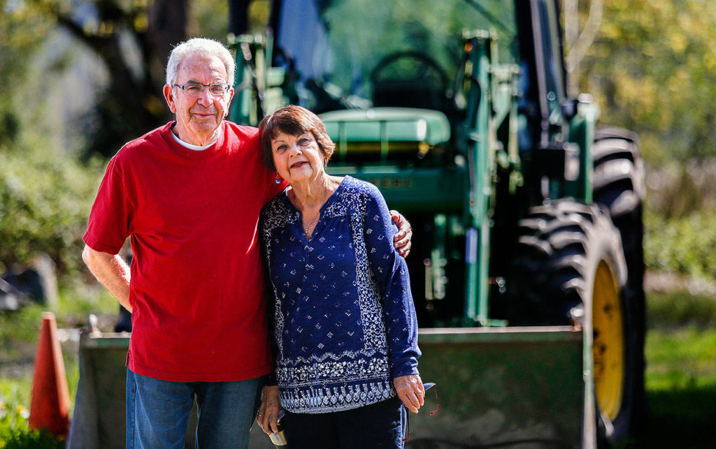 Dale and Charlene Reiner grew up together as neighbors. They were married for nearly 55 years. (Dan Bates / Herald file)
