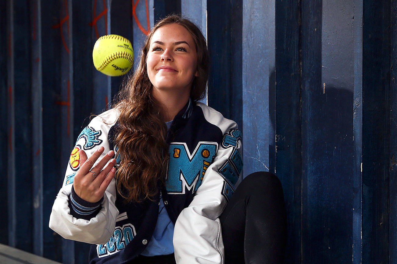 Meadowdale softball player Kate Houghton