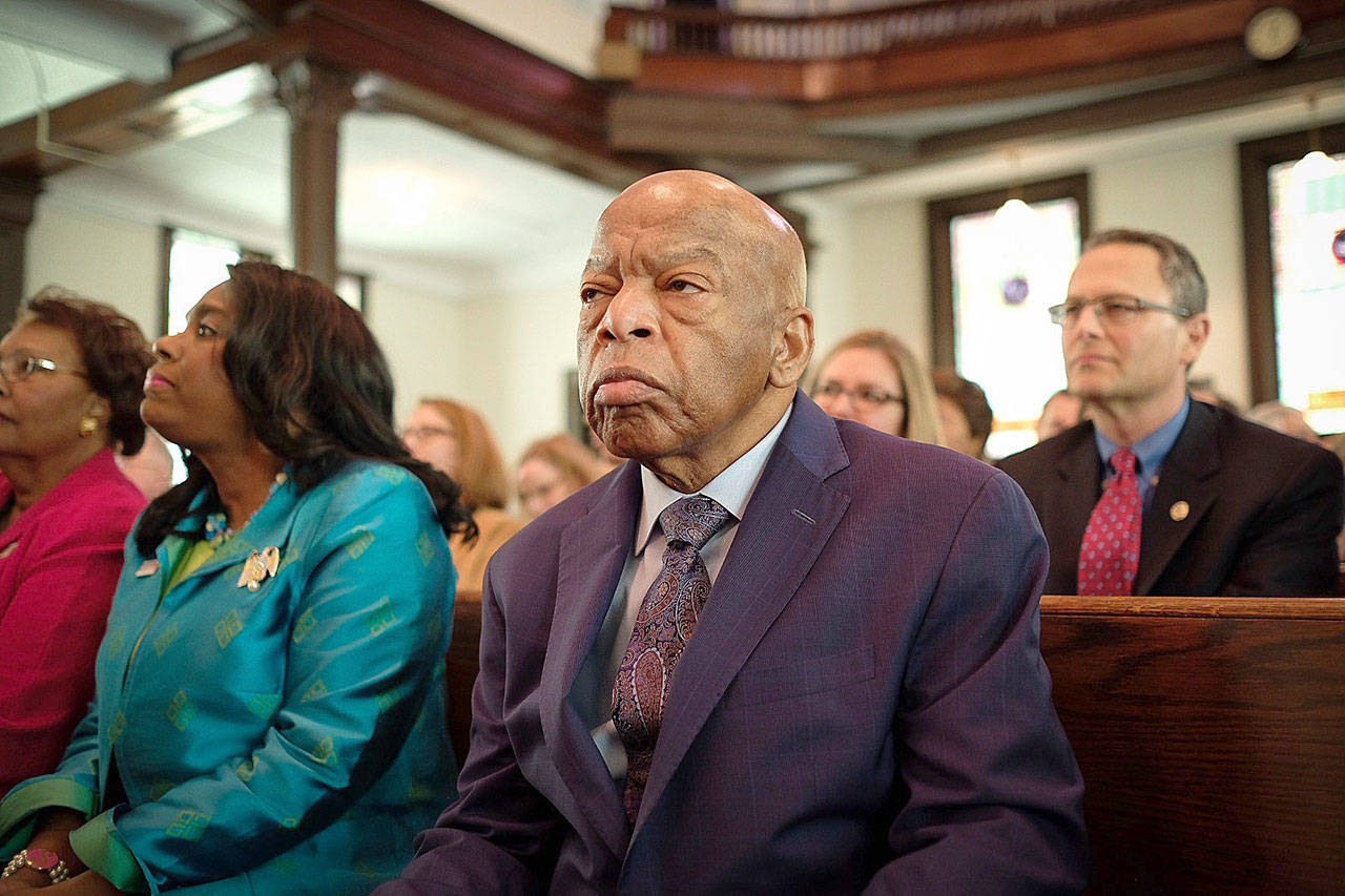Rep. John Lewis, D-Georgia, in a scene from the new documentary “John Lewis: Good Trouble.” (Magnolia Pictures)