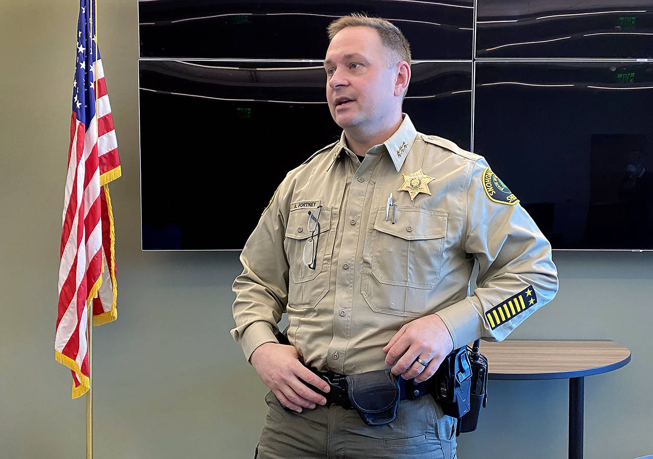 Snohomish County Sheriff Adam Fortney. (Sue Misao / Herald file)