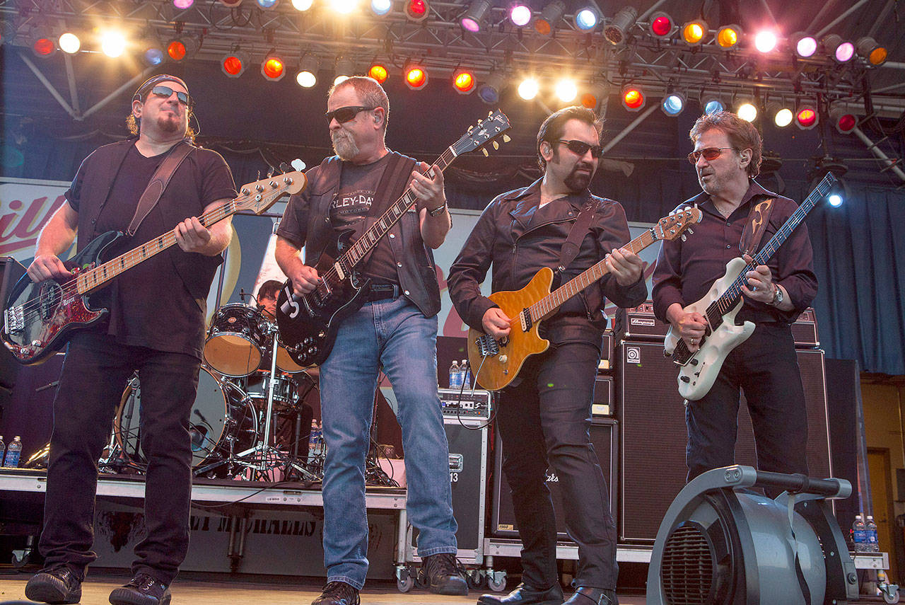 Blue Oyster Cult’s “True Confessions,” a film of the band performing its “Agents of Fortune” album in its entirety, will be screened July 28 at the Historic Everett Theatre. (Associated Press)