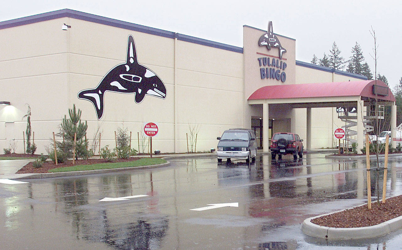 The Tulalip Bingo and Slots parlor, seen here in Feb. 21, 2000, is set to reopen July 22 after almost four months of closure. (Michael O’Leary / Herald file)